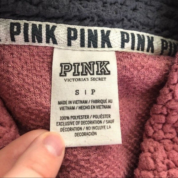 PINK Victoria's Secret Pink Teddy Sherpa Size Small - Picture 11 of 12
